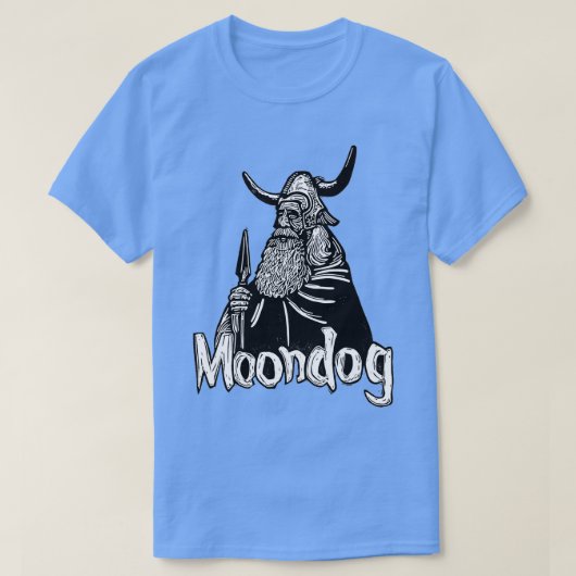 Moondog linocut t-shirt (Design voorkant)