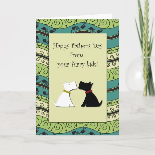 .:: MoonDreams::. De gelukkige Honden van Vaderdag Kaart (Voorkant)