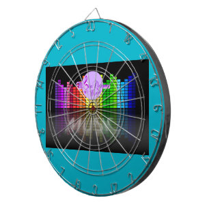 MoonDreams Music Equalizer Metal Cage Dartboard 2 Dartbord