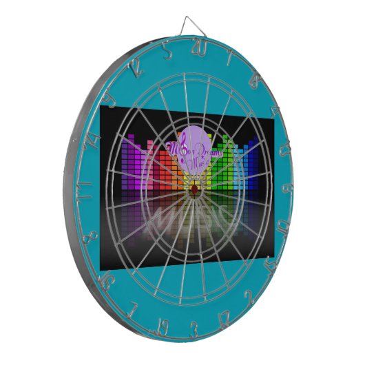 MoonDreams Music Equalizer Metal Cage Dartboard 2 Dartbord (Voorkant Links)