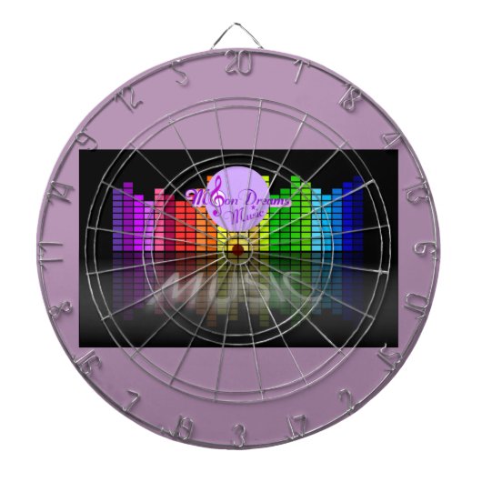 MoonDreams Music Equalizer Metal Cage Dartboard Dartbord (Voorkant)