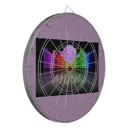 MoonDreams Music Equalizer Metal Cage Dartboard Dartbord (Voorkant Links)