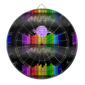 MoonDreams Music Equalizer Metal Cage Dartboard Dartbord (Voorkant)
