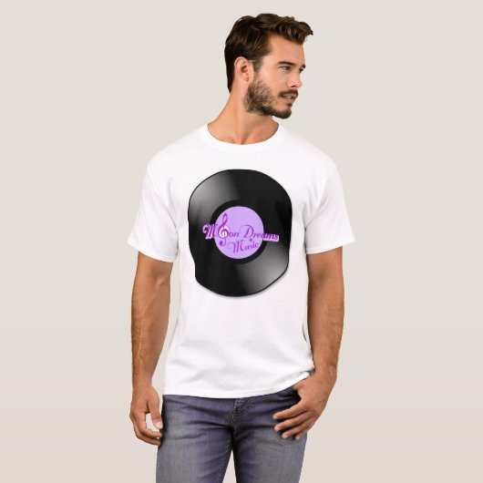 MoonDreams Music Logo Record T-shirt (Voorkant volledig)