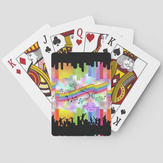 MoonDreams Music Nights-speelkaarten Pokerkaarten (Achterkant)