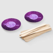 MoonDreams Music Paarse Faux Glitter Handwaaier (Niet-gemonteerd)