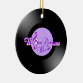 MoonDreams Music Record Circle Ornament (Rechts)