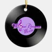 MoonDreams Music Record Circle Ornament (Voorkant)