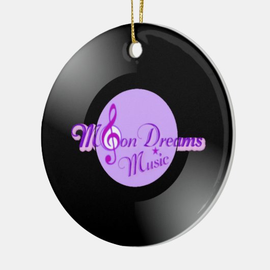 MoonDreams Music Record Circle Ornament (Links)