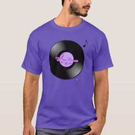 MoonDreams Music Record Paarse Mannen-Shirt T-shirt