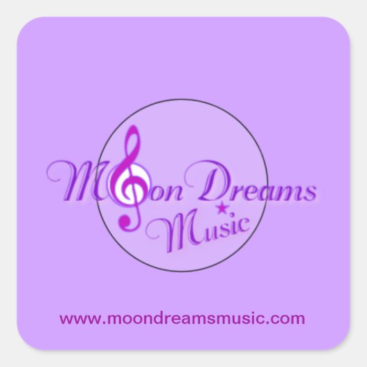 MoonDreams Music Stickers - Blad van 20 (Voorkant)
