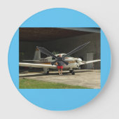 Mooney Airplane Clock Grote Klok (Voorkant)