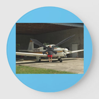 Mooney Airplane Clock Grote Klok