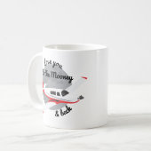 Mooney Airplane Mok, hou van je, geld en geld Koffiemok (Voorkant links)