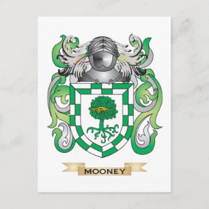 Mooney Coat of Arms (Family Crest) Briefkaart