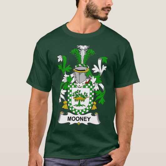 Mooney Coat of Arms Family Crest T-shirt (Voorkant)