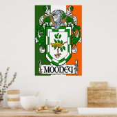 Mooney Coat of Arms Flag Poster Print (Keuken)