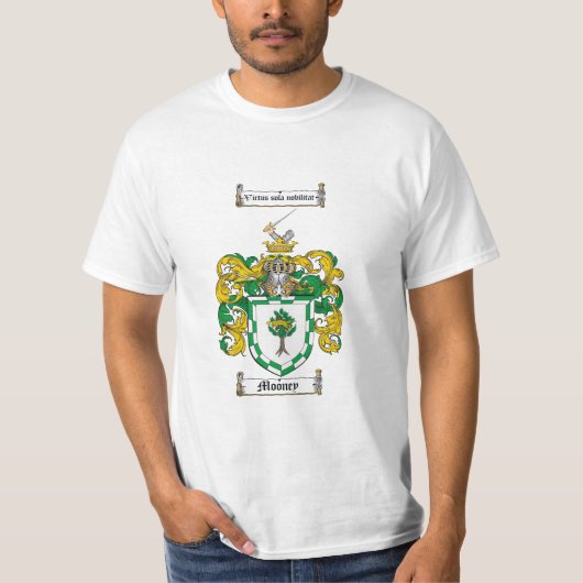 Mooney Family Crest - Mooney Coat of Arms T-shirt (Voorkant)