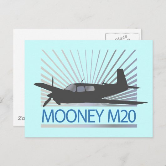 Mooney M20 Aviation Briefkaart (Voorkant / Achterkant)