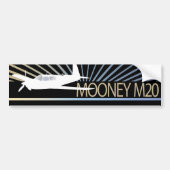 Mooney M20 Aviation Bumpersticker (Voorkant)