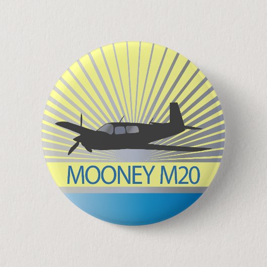 Mooney M20 Aviation Ronde Button 5,7 Cm (Voorkant)