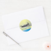 Mooney M20 Aviation Ronde Sticker (Envelop)