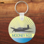 Mooney M20 Aviation Sleutelhanger (Voorkant)
