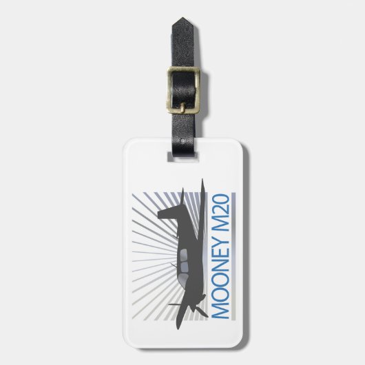 Mooney M20 Vliegtuig Bagagelabel (Voorkant verticaal)