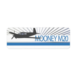 Mooney M20 Vliegtuig Etiket