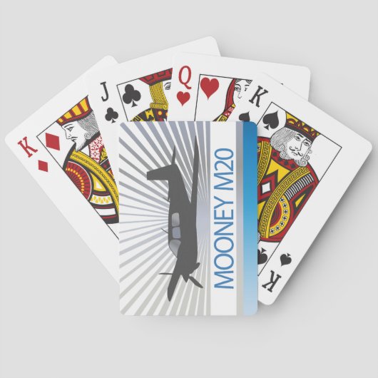 Mooney M20 Vliegtuig Speelkaarten (Achterkant)