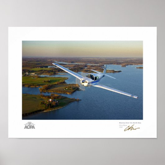 Mooney over de Noordbaai Galerij Poster (Voorkant)