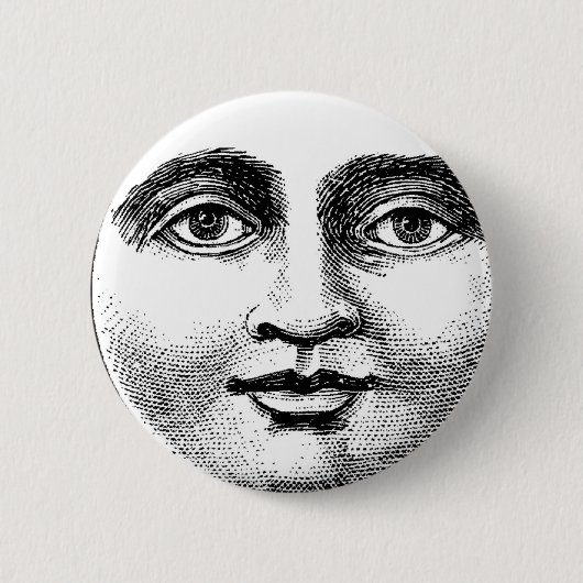 MOONFACE RONDE BUTTON 5,7 CM (Voorkant)