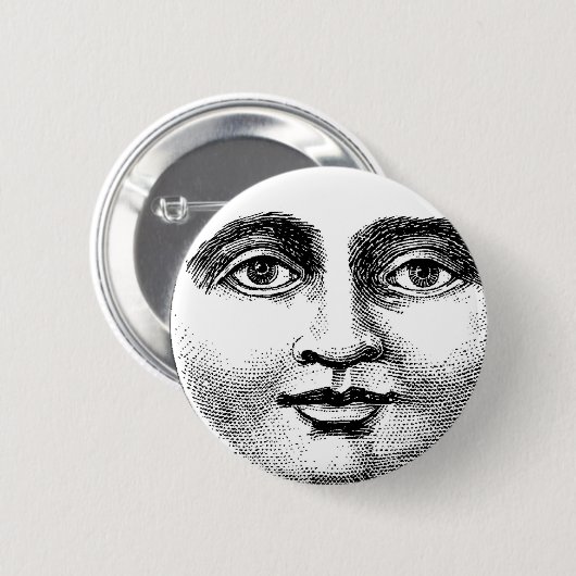 MOONFACE RONDE BUTTON 5,7 CM (Voorkant /achterkant)