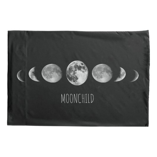 Moonfase * Moonchild Kussensloop (Achterkant)