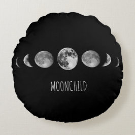 Moonfase * Moonchild Rond Kussen