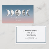 Moonfasen Astrologie Yoga Holistic Healer Visitekaartje (Voorkant / Achterkant)