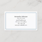 Moonfasen Astrologie Yoga Holistic Healer Visitekaartje (Achterkant)