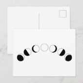 Moonfasen Briefkaart (Voorkant / Achterkant)