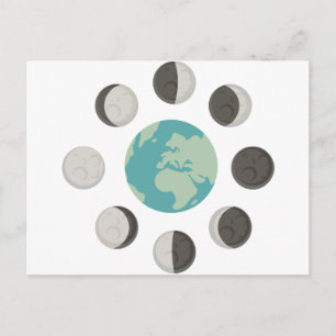 Moonfasen Briefkaart