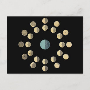 Moonfasen Briefkaart