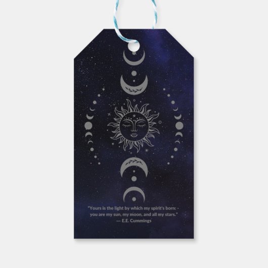 Moonfasen Cadeaulabel (Achterkant)