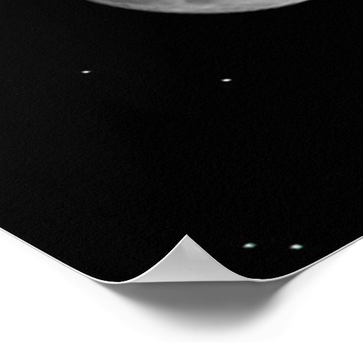 Moonfasen en -stangen poster (Hoek)