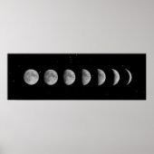 Moonfasen en -stangen poster (Voorkant)