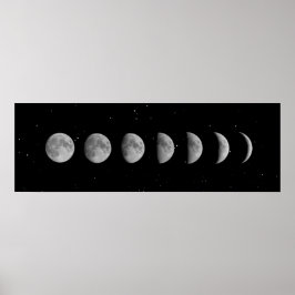 Moonfasen en -stangen poster