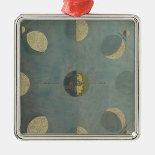 Moonfasen Metalen Ornament