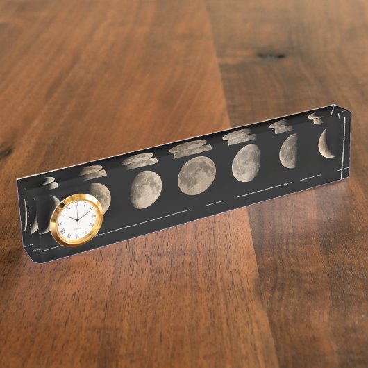 Moonfasen Naambordje (Zijkant)