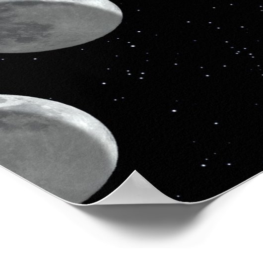 Moonfasen Poster (Hoek)