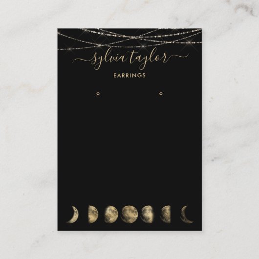 Moonfasen Veroorbaar lijst beeldscherm toevoegen l Visitekaartje (Voorkant)