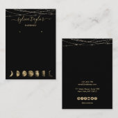 Moonfasen Veroorbaar lijst beeldscherm toevoegen l Visitekaartje (Voorkant / Achterkant)