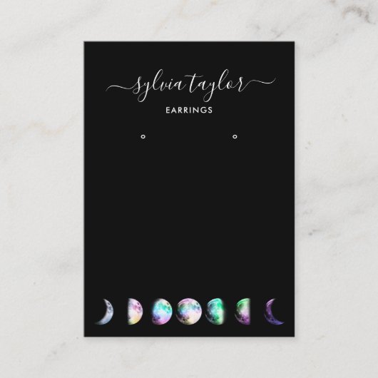 Moonfasen Veroorbaar lijst beeldscherm toevoegen l Visitekaartje (Voorkant)